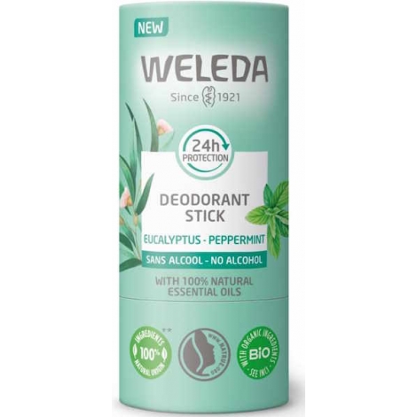 Weleda Déodorant solide 24H Eucalyptus Menthe poivrée 50gr Weleda