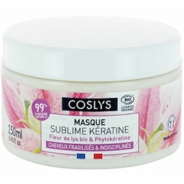 Coslys Masque sublime Kératine cheveux fragiles et indisciplinés 250ml Coslys