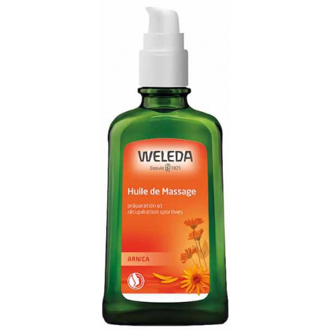Weleda Huile de massage à l'arnica 100ml avec pompe Weleda