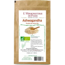 Herboristerie de Paris Ashwagandha bio poudre de racine 100gr Herboristerie De Paris