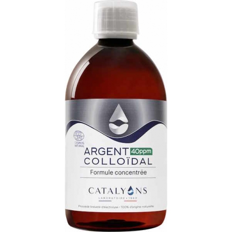Catalyons Argent colloïdal 40 PPM 500ml Catalyons