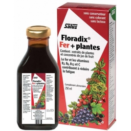 Salus Floradix Fer + Plantes 250ml fer antifatigue Onaturel