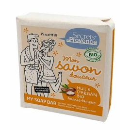 Secrets De Provence Mon savon douceur huile d'argan parfum Amande Noisette 100g Onaturel
