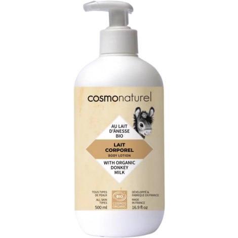 Cosmo Naturel Lait corporel au lait d'ânesse et HE 500ml