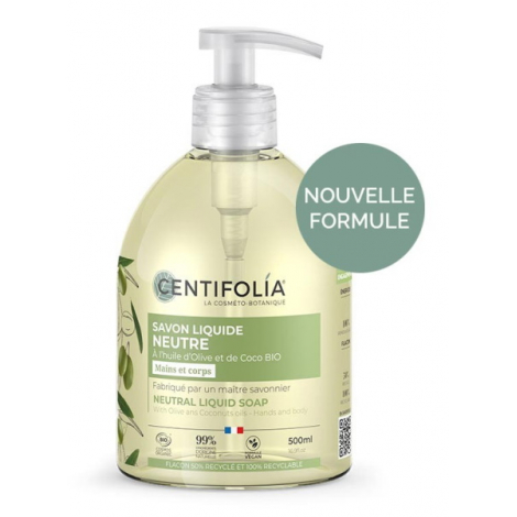 Centifolia Savon liquide neutre extraits de Guimauve et de Mauve 500ml