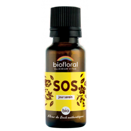 Biofloral Complexe fleurs de Bach SOS jour serein granules sans alcool Biofloral
