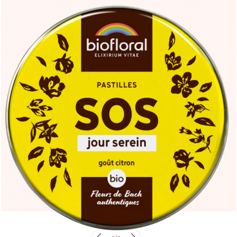 Biofloral Pastilles remède de secours sans alcool boite familiale 50g Biofloral