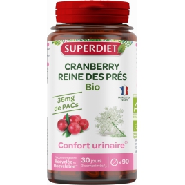 Super Diet Cranberry Reine des prés bio 90 comprimés Super Diet