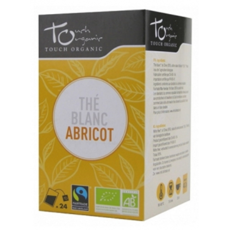 Touch Organic Thé blanc BIO à l'abricot 24 sachets 43g Onaturel