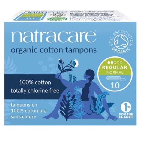 Natracare 10 Tampons normaux sans applicateur