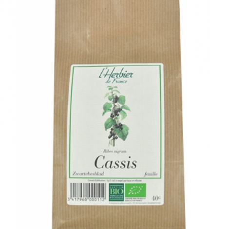 Herbier De France Cassis Feuilles 40g Herbier De France