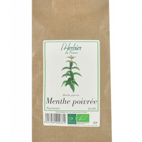 Herbier De France Menthe Poivrée feuilles 40g Herbier De France
