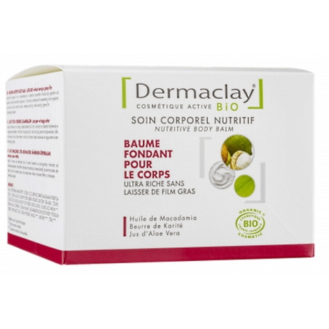 Dermaclay Baume fondant pour le corps soin nutritif 300ml Onaturel