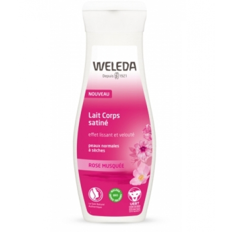 Weleda Lait Corps satiné à la Rose musquée peaux normales à sèches 200ml Weleda