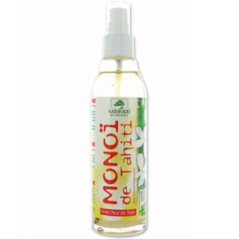 Naturado Véritable Monoi de Tahiti naturel avec sa Fleur de Tiaré 150ml