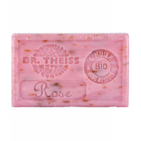 Dr.Theiss Savon de Marseille à l'Huile de Rose Musquée enrichi en Beurre de Karité 125g