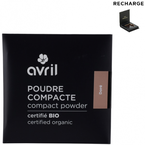 Avril Beauté Poudre compacte Dorée certifiée Bio 11gr Onaturel