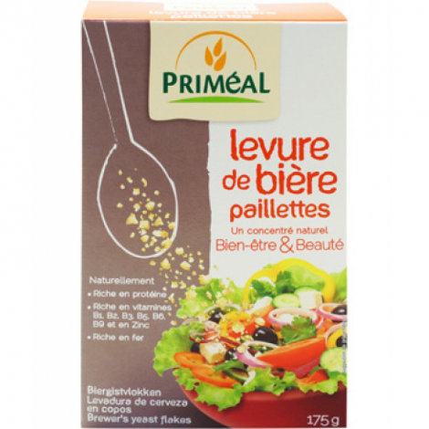 Primeal Levure de bière maltée en paillettes 175g Primeal