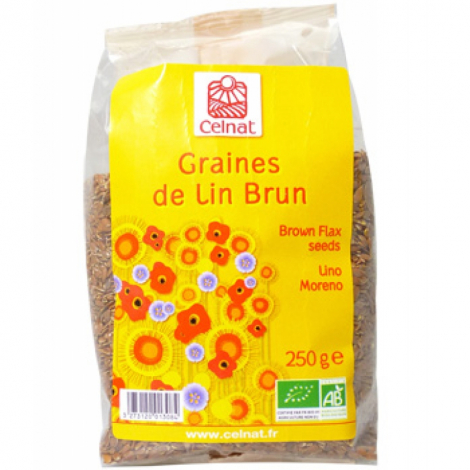 Celnat Graines de lin brun BIO 250g Celnat