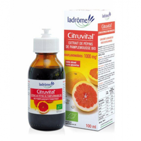 Ladrome Citruvital extrait de pépins de pamplemousse 1000 mg 100ml