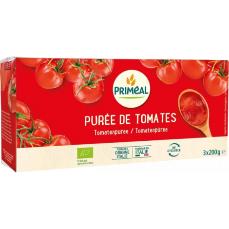 Primeal Purée de Tomates 3 briquettes de 200g Primeal
