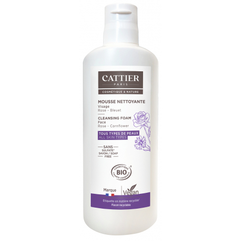 Cattier Mousse nettoyante Nuage Céleste sans savon 150ml Cattier