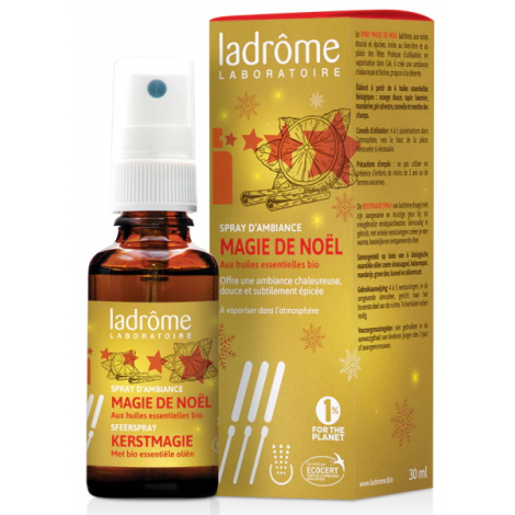 Ladrome Spray d'ambiance Magie de Noël 100pc HE 30ml Onaturel