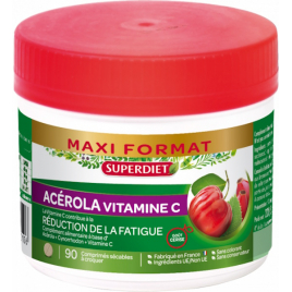 Super Diet Acérola 500 Vitamine C naturelle 90 comprimés Super Diet