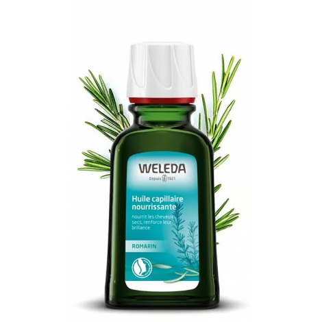 Weleda Huile capillaire nourrissante au Romarin cheveux secs et abîmés 50ml Weleda