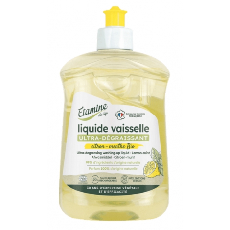 Liquide vaisselle main Citron Menthe 500ml Etamine du Lys