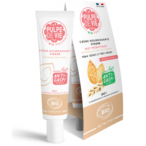 Pulpe De Vie Crème nourrissante visage à l'amande peaux sèches 40 ml Pulpe De Vie