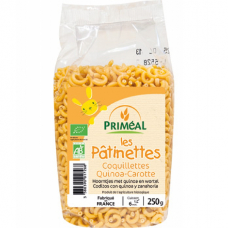 Primeal Les pâtinettes Coquillettes Quinoa Carottes 250g Primeal