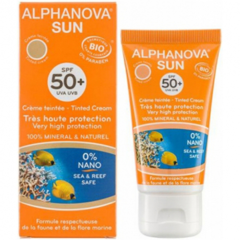 Alphanova Crème fluide Teintée solaire très haute protection SPF 50+ 50g Alphanova