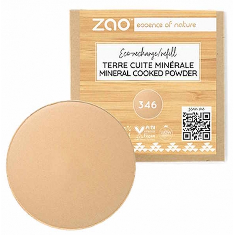 Zao Recharge Terre cuite minérale 346 Bonne mine 15g Zao Make Up