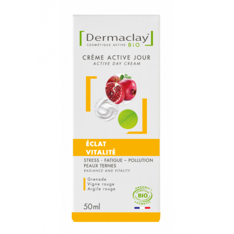 Dermaclay Crème de jour Eclat Vitalité 50ml Onaturel