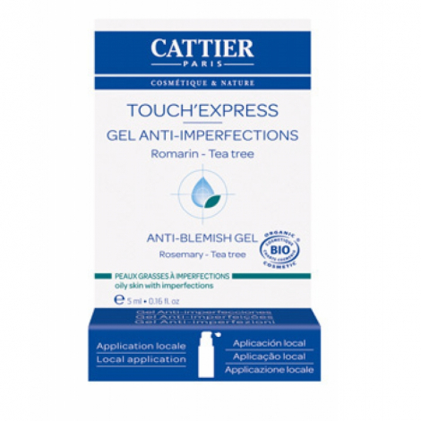 Cattier Touch'Express concentré Actif gel anti imperfections 5ml Cattier