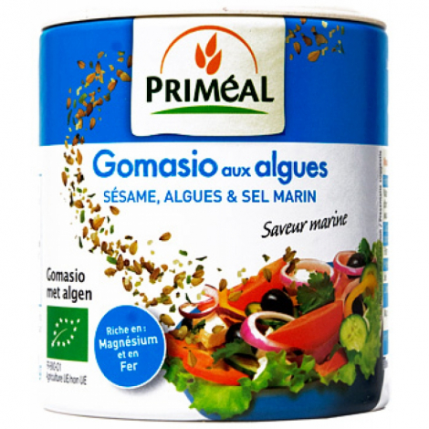 Primeal Gomasio aux Algues, Sésame complet et Sel marin 100g Primeal