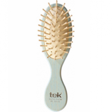 Tek Mini Brosse ovale en Frêne Bleue
