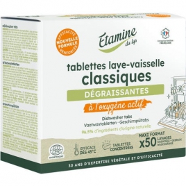 Etamine du Lys 50 Tablettes lave vaisselle dégraissantes à l'oxygène actif