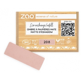 Zao Recharge Fard à Paupières 208 Mat Nude 1.3g Zao Make Up