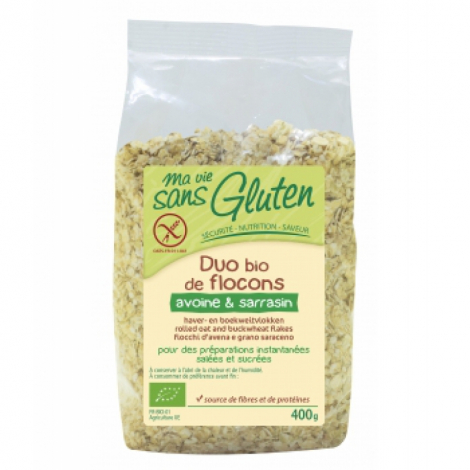 Ma Vie Sans Gluten Duo de Flocons Avoine Sarrasin sans gluten 400g