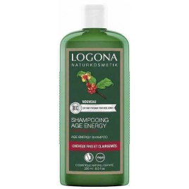 Logona Shampooing Age Energy Caféine bio cheveux fins et clairsemés 250ml Logona Shampooing Age Energy Caféine bio
