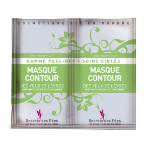 Secrets Des Fees Masque Peel off visage contour des yeux et lèvres à faire soi même 2x8g
