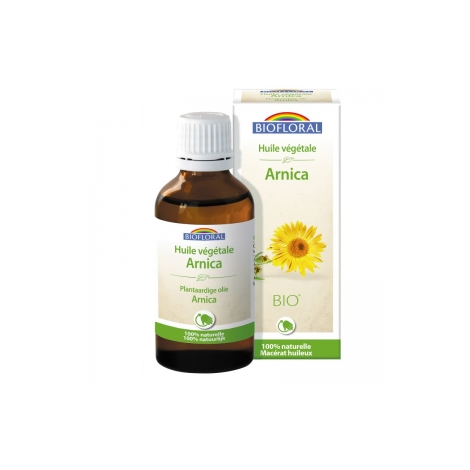 Biofloral Huile végétale Bio d'Arnica 50ml extrait d'arnica bio Onaturel