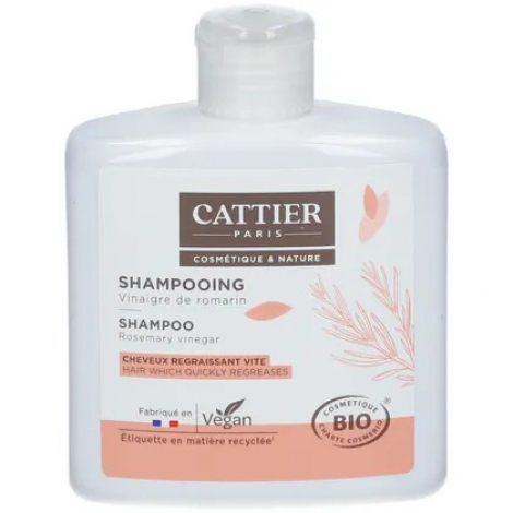 Cattier Shampoing au vinaigre de romarin cheveux gras 250ml Cattier
