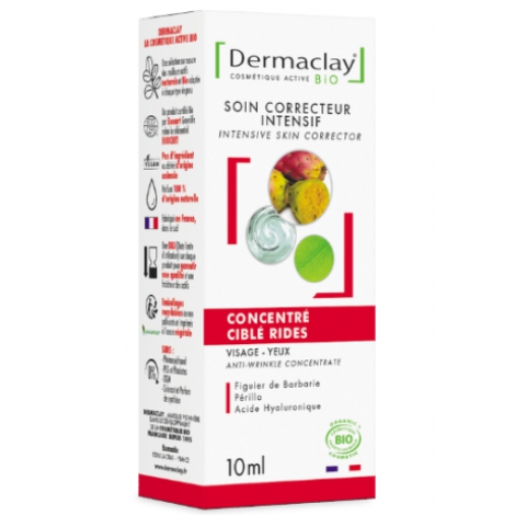 Dermaclay Concentré ciblé Rides : Front Yeux Lèvres 10ml Dermaclay
