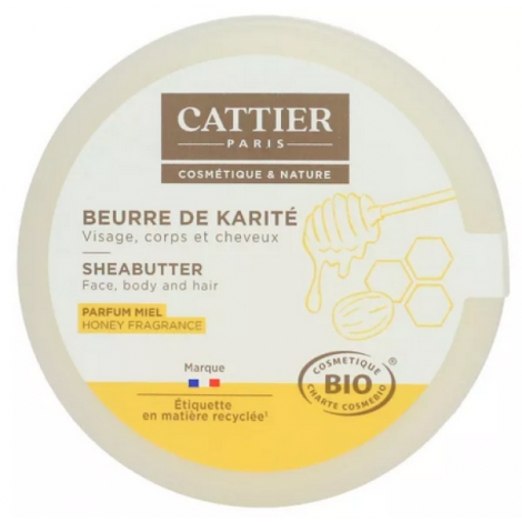 Cattier Beurre de karité Miel 100g Cattier