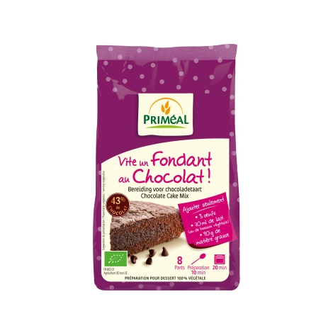 Primeal Vite un gâteau Fondant au chocolat préparation pour gâteau 300g Primeal