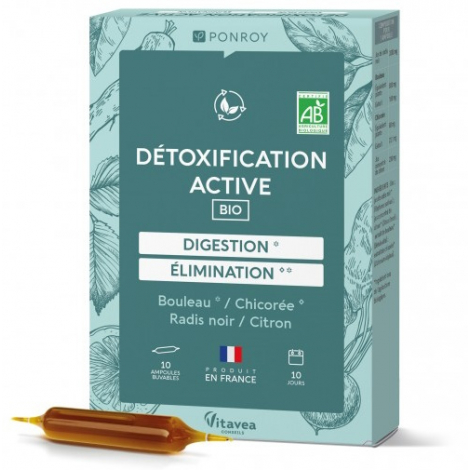 Bio Conseils Détoxification active Radis noir Bouleau et Citron 10 ampoules de 10ml Bio Conseils