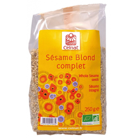 Celnat Graines de Sésame Blond complet 250gr Onaturel gomasio